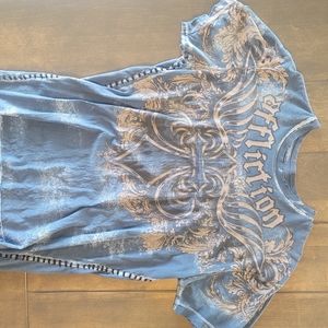 Affliction Double Sided Tshirt Men's Large